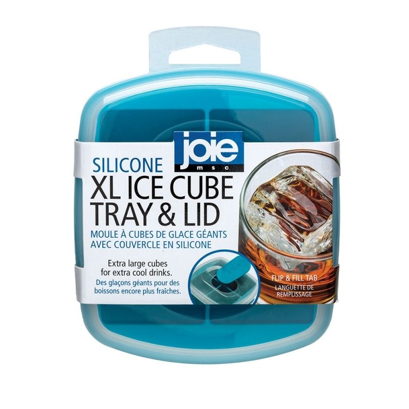 Cubeta de hielo XL silicona c/tapa turquesa