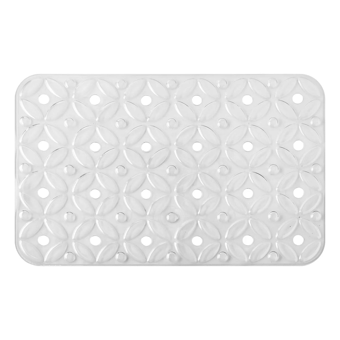 Alfrombra de baño para ducha rectangular transparente