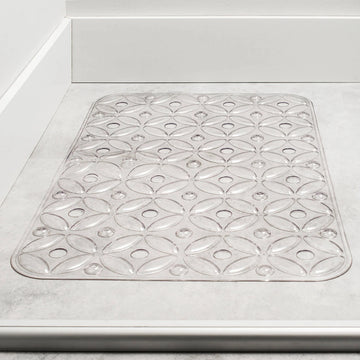 Alfrombra de baño para ducha rectangular transparente