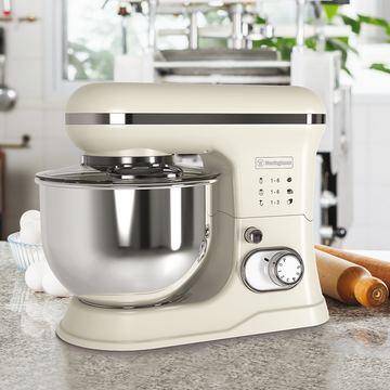 Batidora pedestal Retro crema 5L