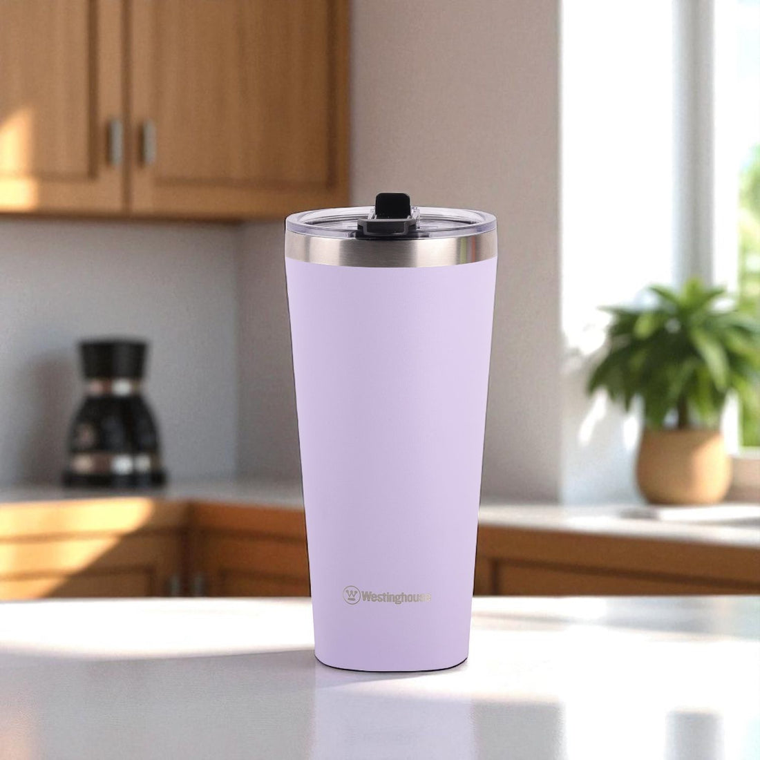 Botella Térmica doble Pared Acero Inoxidable 740ml lila – Mantiene Bebidas Frías y Calientes