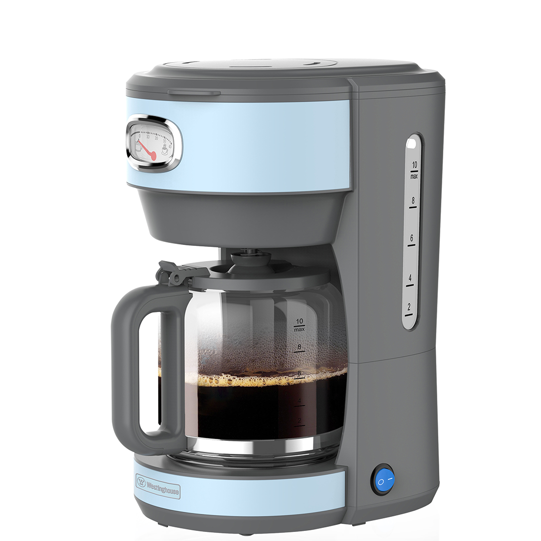 Cafetera retro celeste 1.25 ltrs