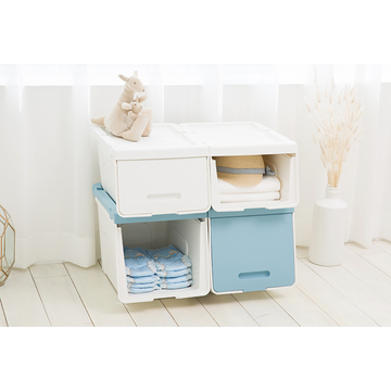 Caja deslizante Roomax living slim S 16 litros marfil