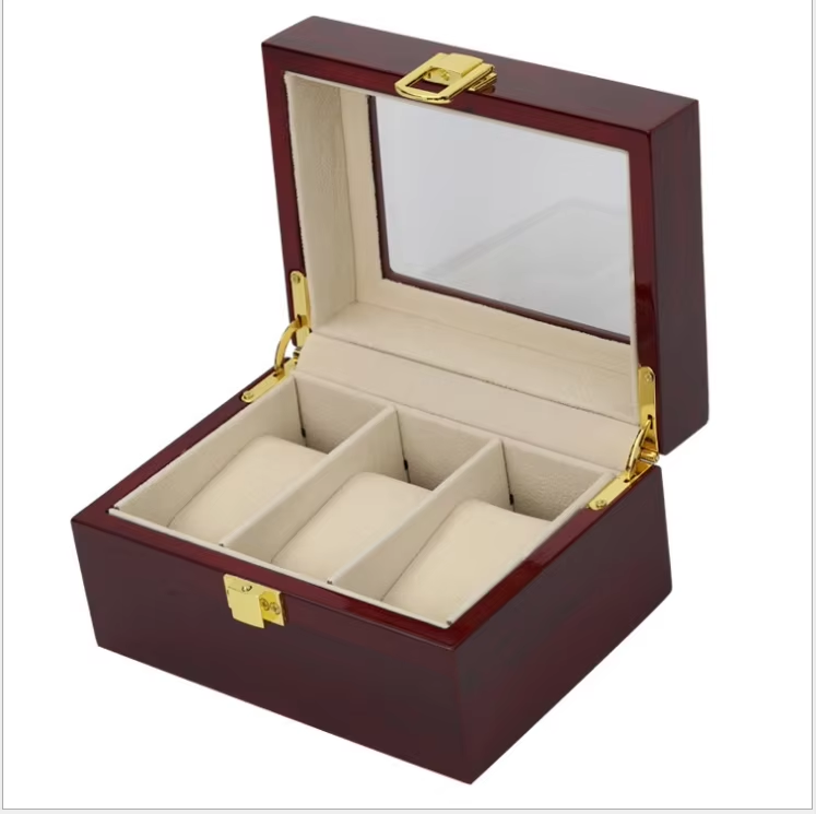 Caja organizadora 3 relojes Premium