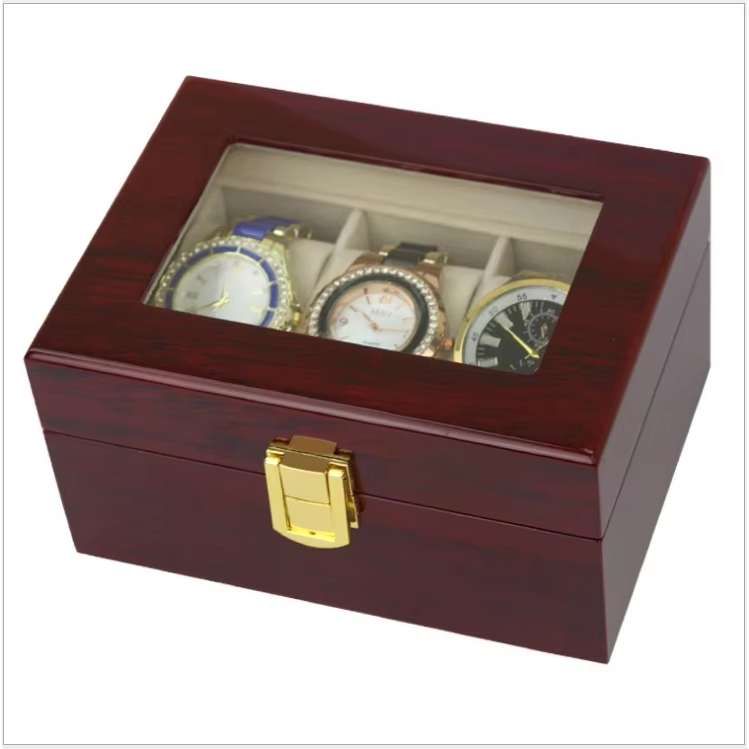 Caja organizadora 3 relojes Premium