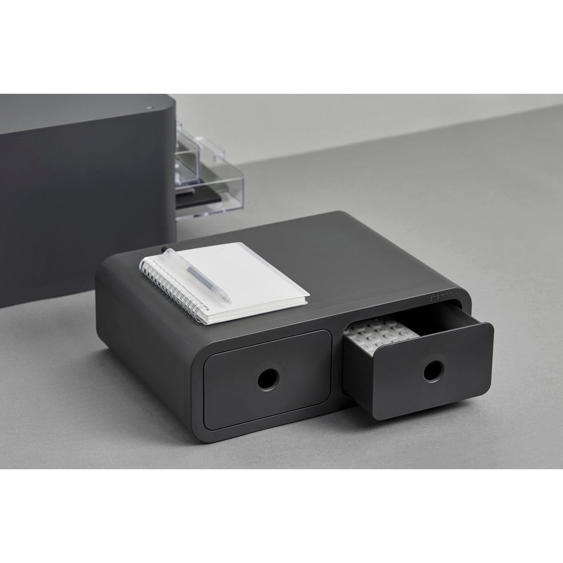 Caja organizadora Olio multiusos gris oscuro