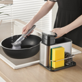 Dispensador de Jabón y Organizador de Lavadero Acero Inoxidable Tidy – Soporte 3 en 1 para Cocina y Antihuella
