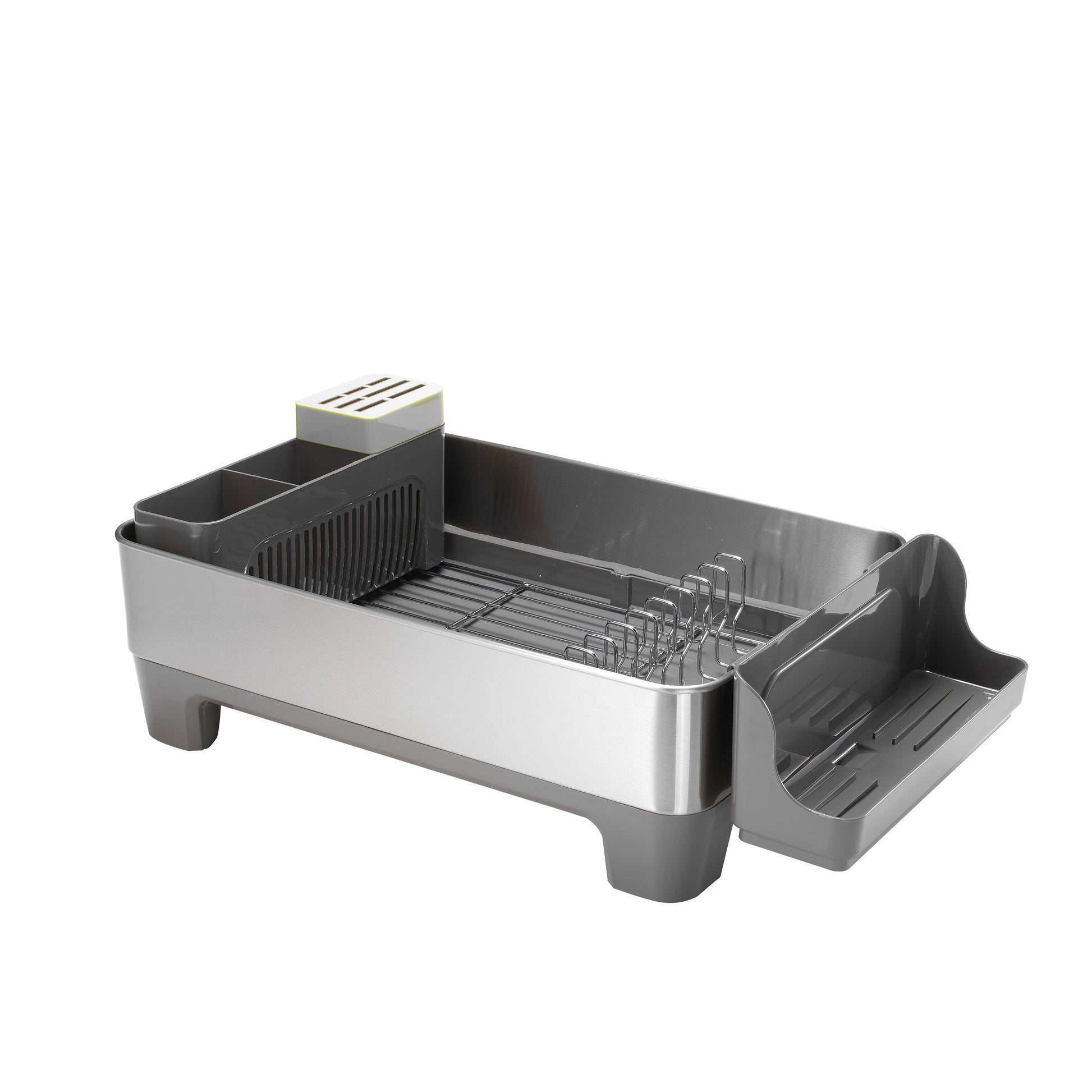 Escurridor de Platos Regal plateado Acero Inoxidable Antihuella con Drenaje 360° – Organizador Premium para Cocina