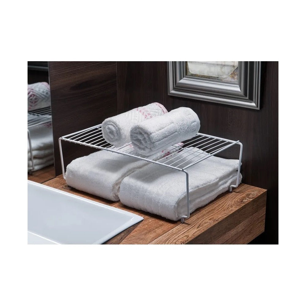 Estante apilable 44cm Organizare - blanco
