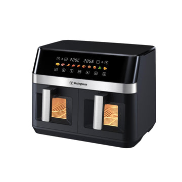 Freidora de aire dual 2 x 5.5 litros negra