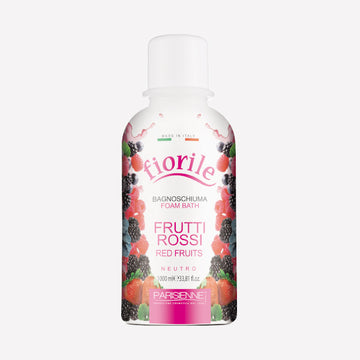 Gel de Ducha Neutro Fiorile con Aroma a Frutos Rojos 1000 ml – Hecho en Italia, Frescura Silvestre para la Piel