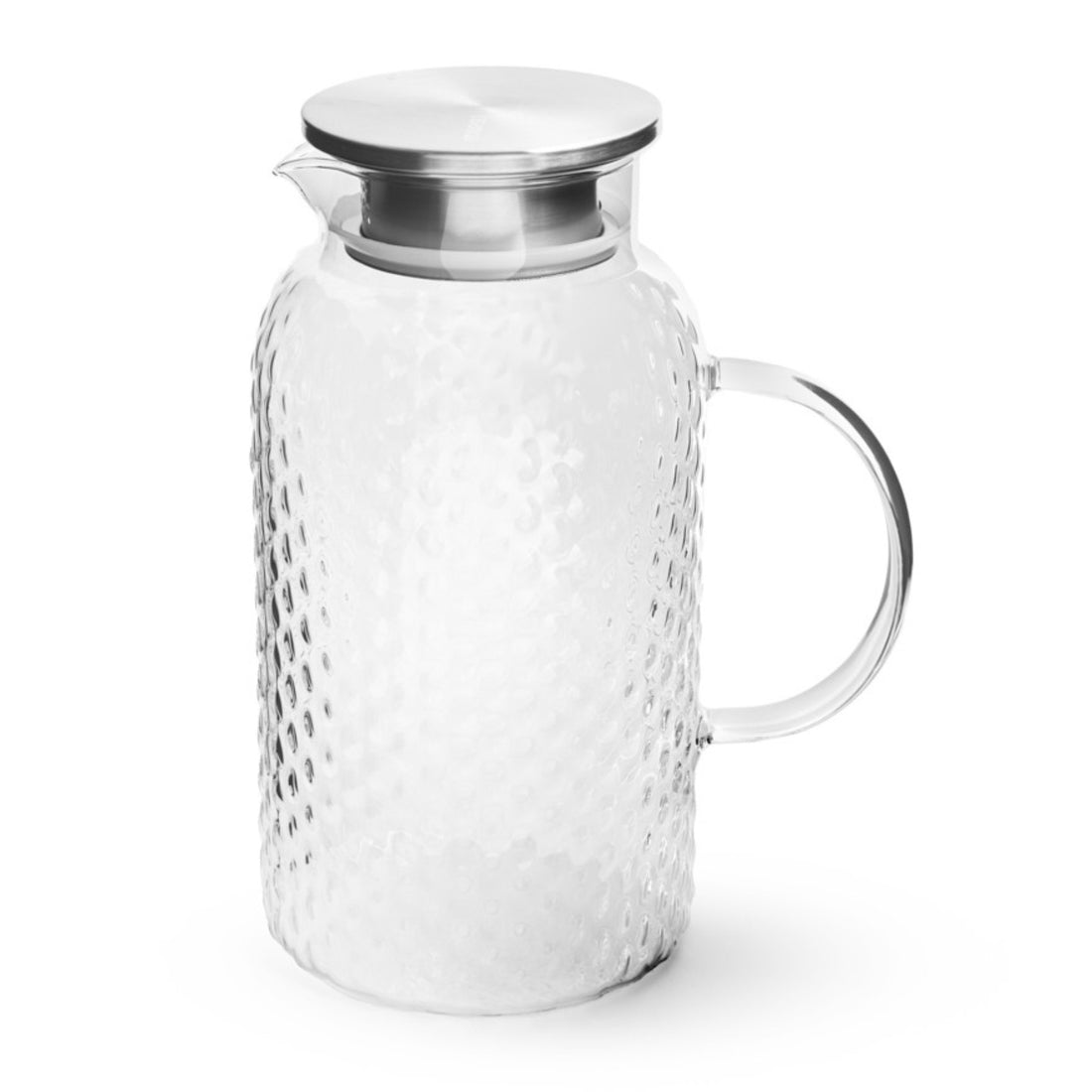 Jarra de Vidrio Borosilicato 1800 ml – Con Filtro de Acero para Bebidas Frías y Calientes
