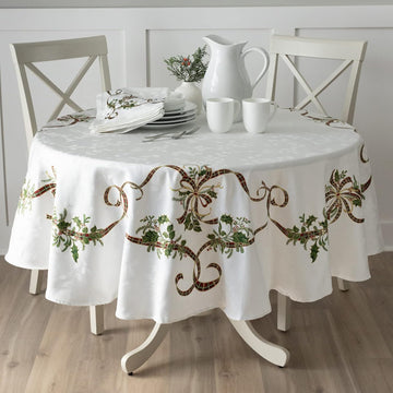 Mantel Merry Ribbons redondo (4-6p)