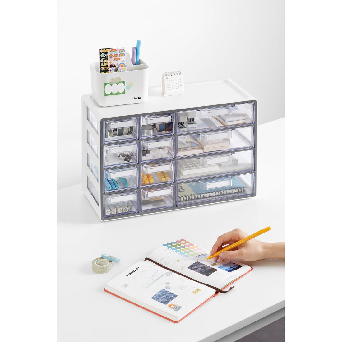 Multicajonera Up System híbrido 12 cajones gris