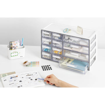 Multicajonera Up System híbrido 12 cajones gris