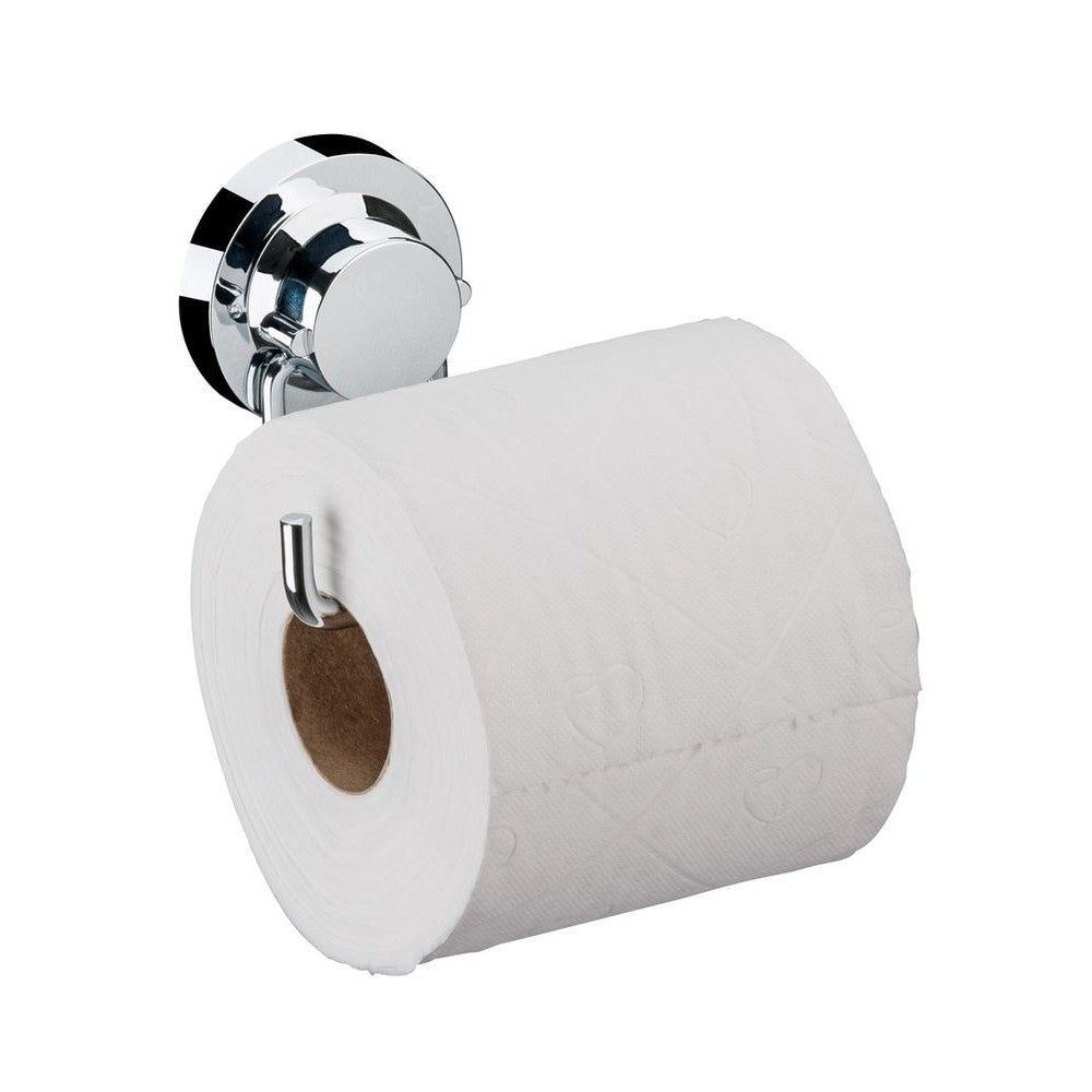 Porta papel higienico ventosa succión Praticita plateado