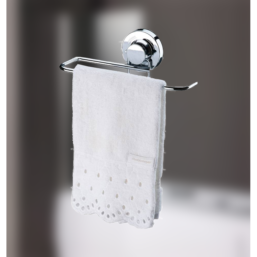 Porta papel toalla ventosa succión Praticita plateado