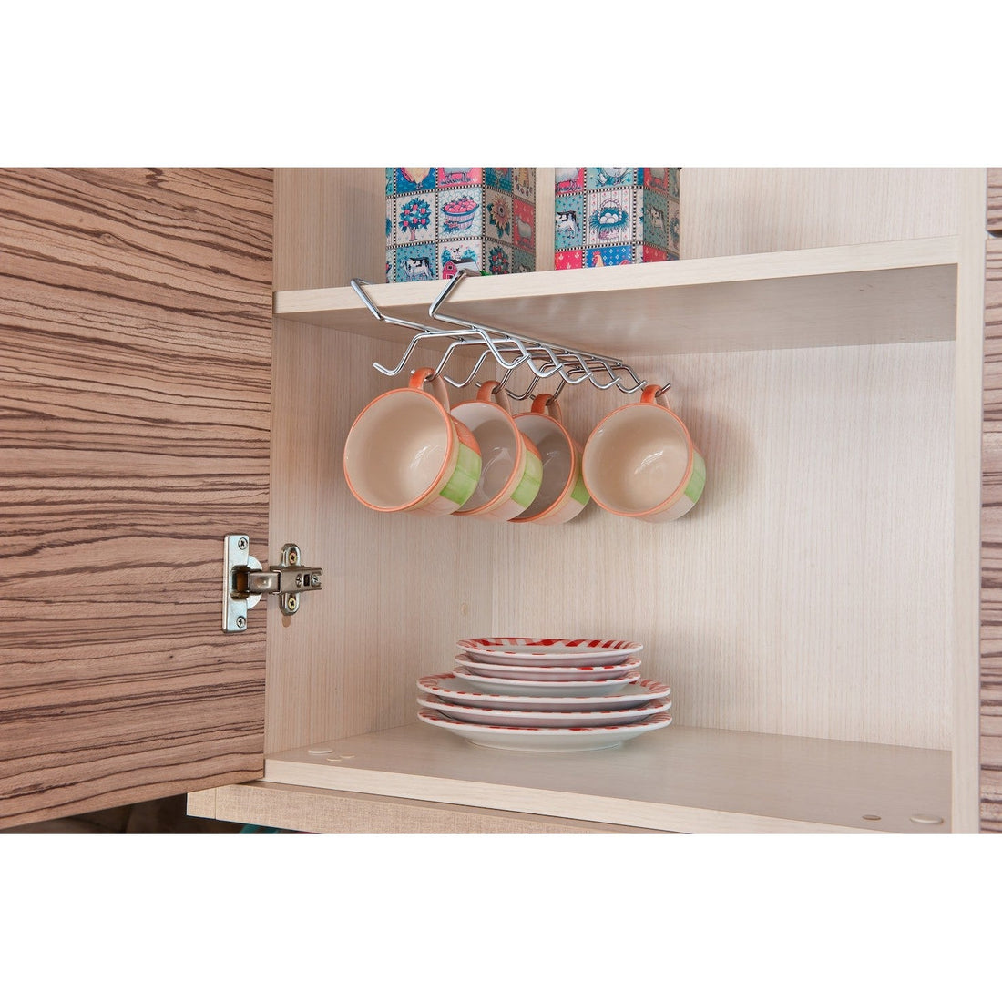Porta tazas gabinete Organizare plateado