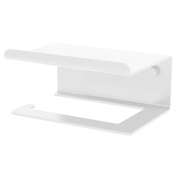 Portarollos y Soporte p/ objetos Ispirazione aluminio- blanco mate