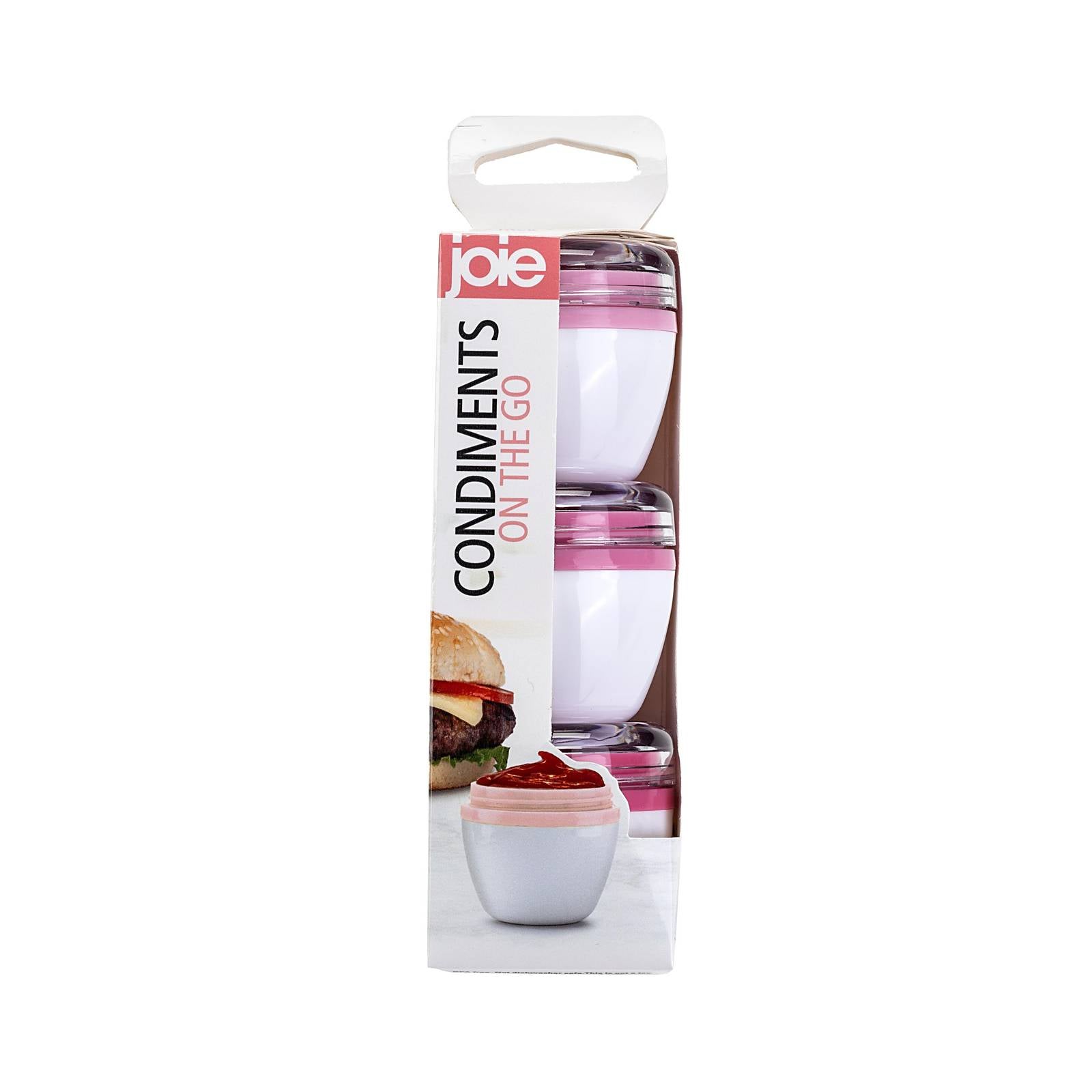 Set x 3 Salsas para llevar on the go rosado
