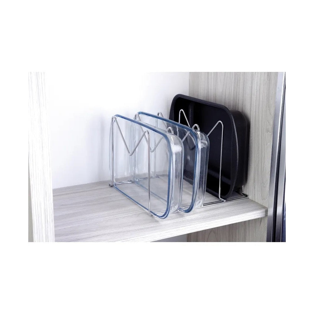 Soporte para moldes y sartén Organizare - blanco