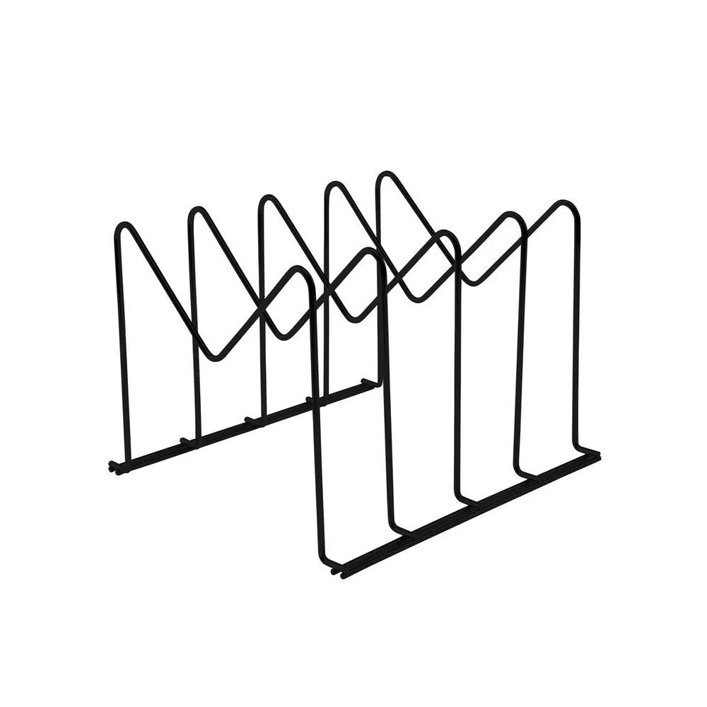 Soporte para moldes y sartén Organizare - negro mate
