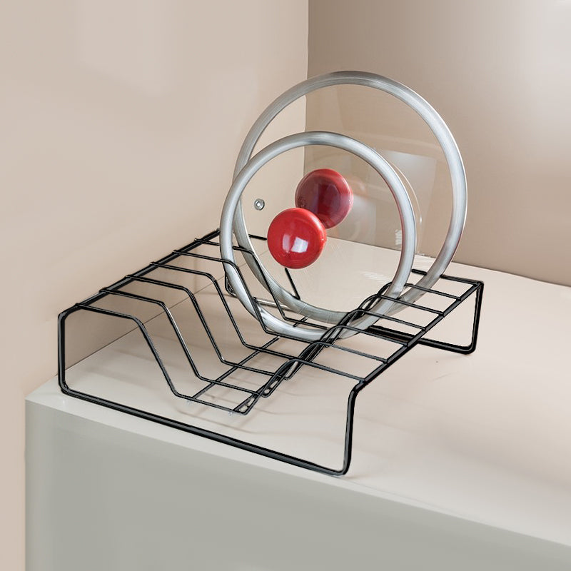 Soporte para tapas Organizare - negro mate