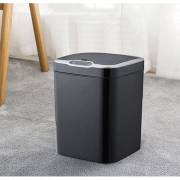 Tacho basura sensor 15 litros ABS negro Kotiini