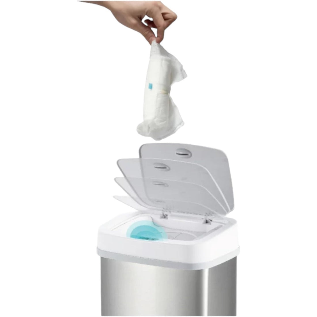 Tacho basura sensor antiolores 15 litros NS