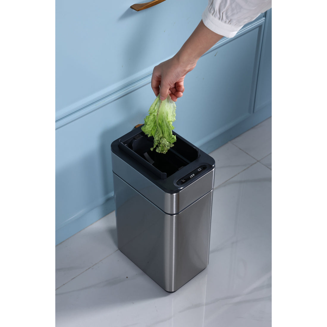 Tacho de basura sensor alas 9L acero