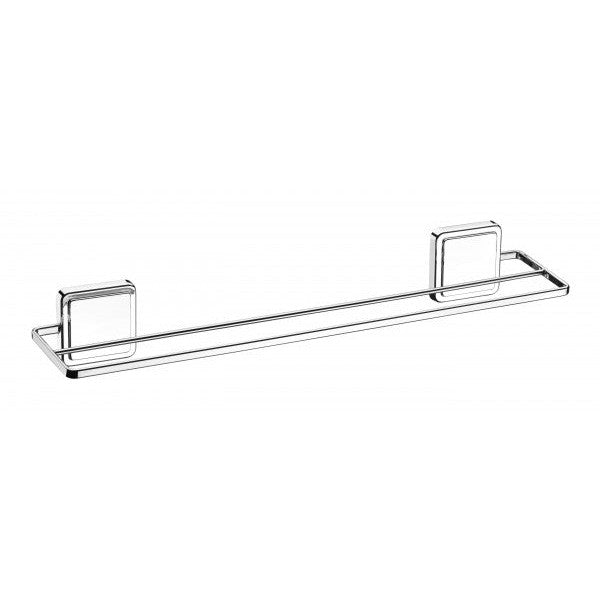 Toallero Doble con Adhesivo - plateado