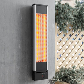Calentador eléctrico infrarrojo pared c/control remoto 2000w