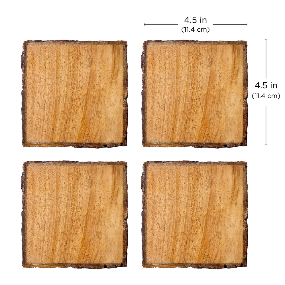 Set x 4 posavasos acacia