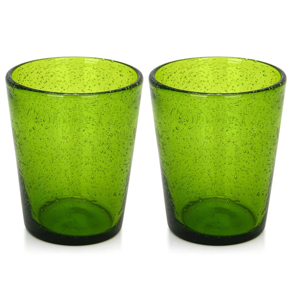 Set x 2 vasos 330ml vidrio verde