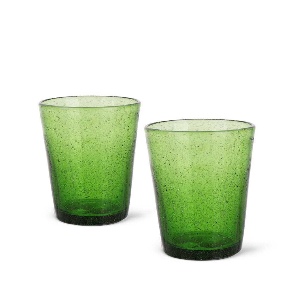 Set x 2 vasos 330ml vidrio verde