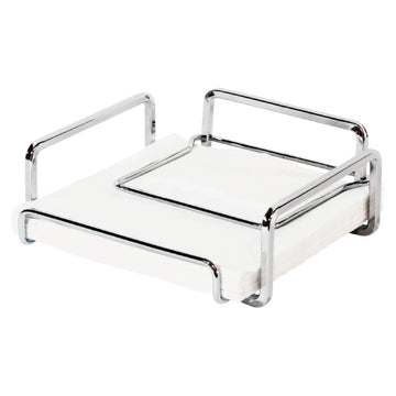 Servilletero Quadrata large plateado