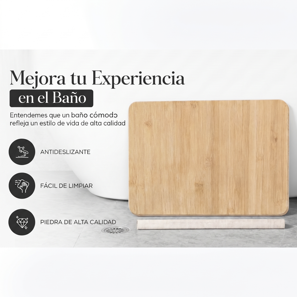 Tapete de baño de diatomita BathMat