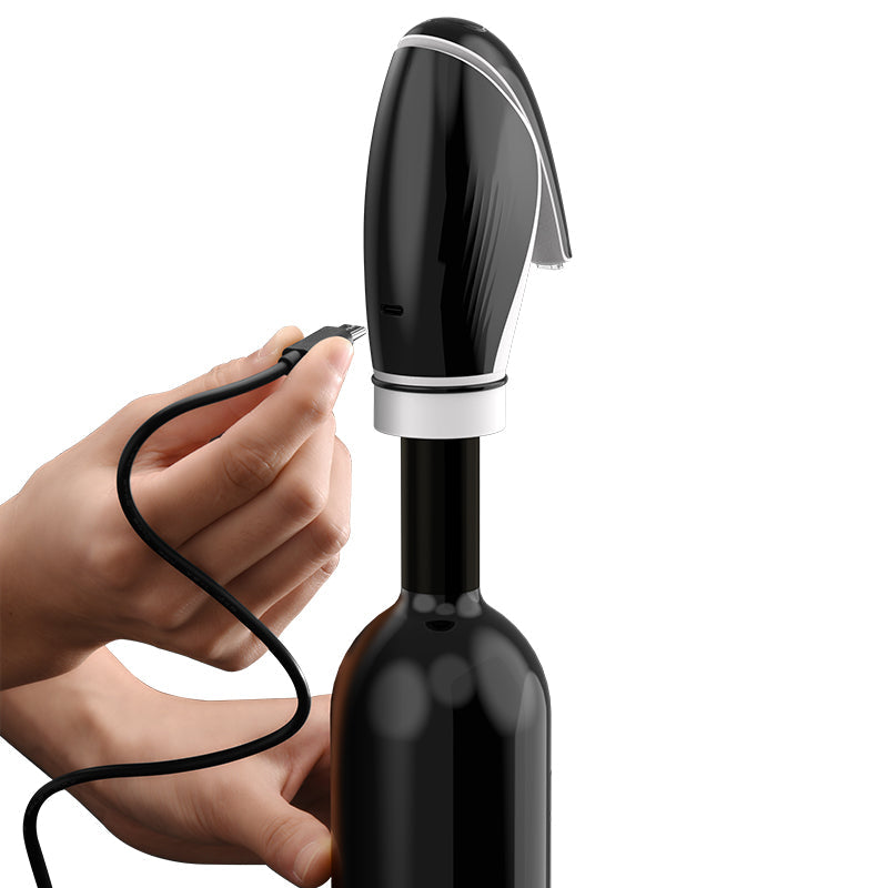 Aireador y dispensador de vino Pinguino eléctrico recargable USB