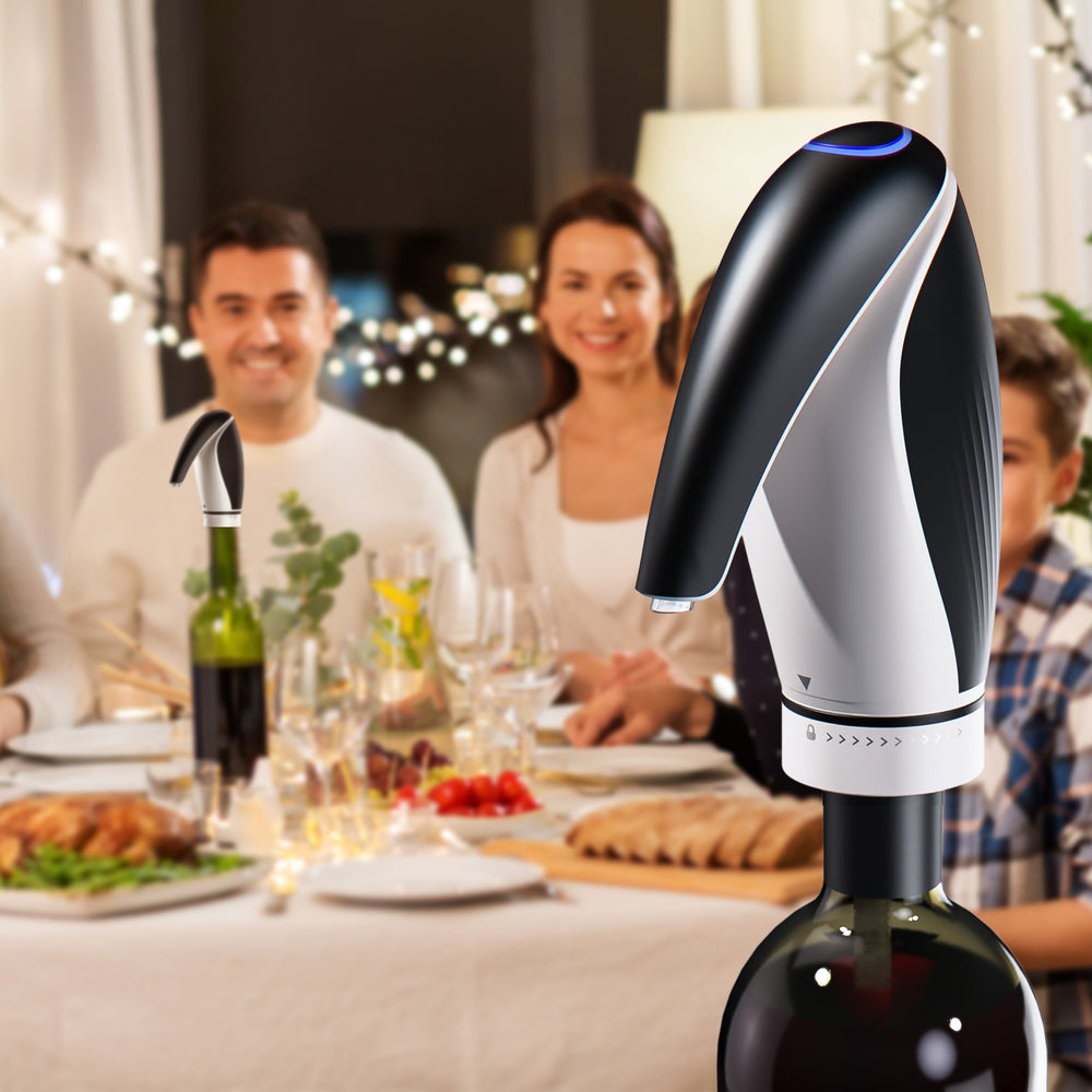 Aireador y dispensador de vino Pinguino eléctrico recargable USB