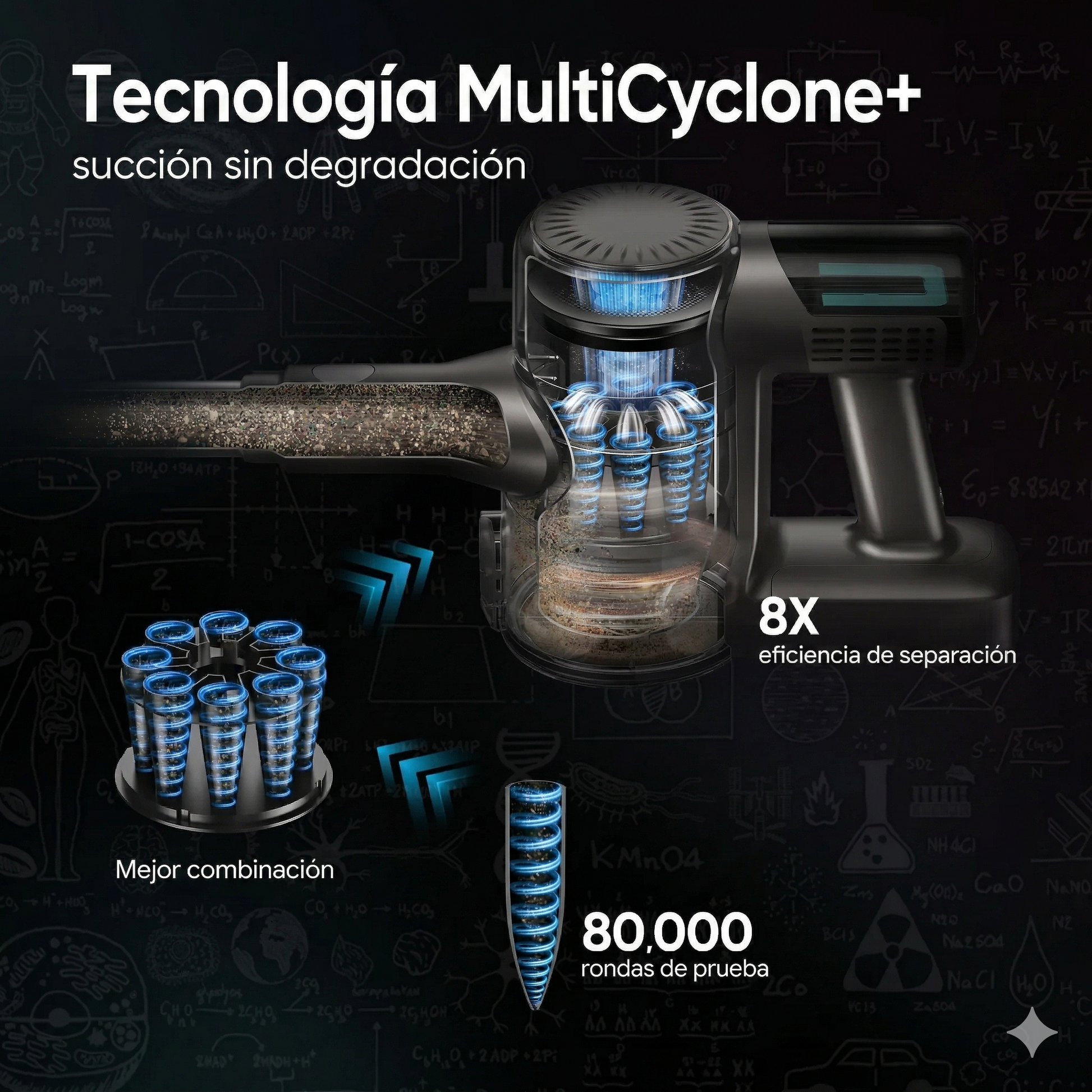 Aspiradora inalámbrica TD1-mate 45Kpa