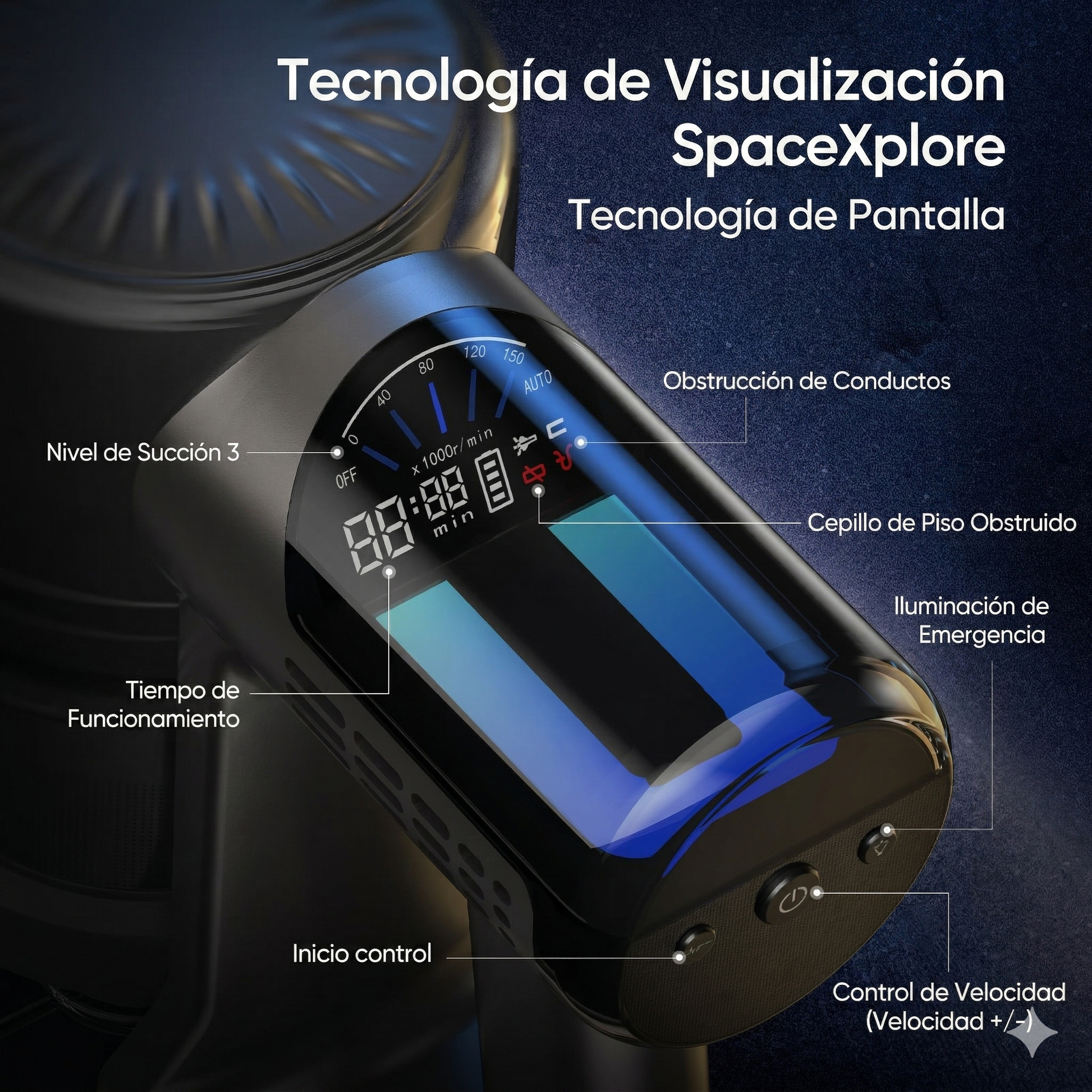 Aspiradora inalámbrica TD1-mate 45Kpa