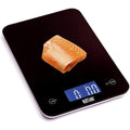 Balanza Digital de Cocina Precizi Negra – Vidrio Templado, Alta Precisión y Función Tara