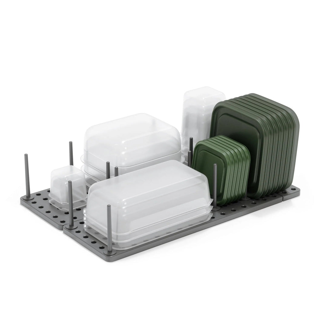 Bandeja organizadora cajón Peggy gris set x 2
