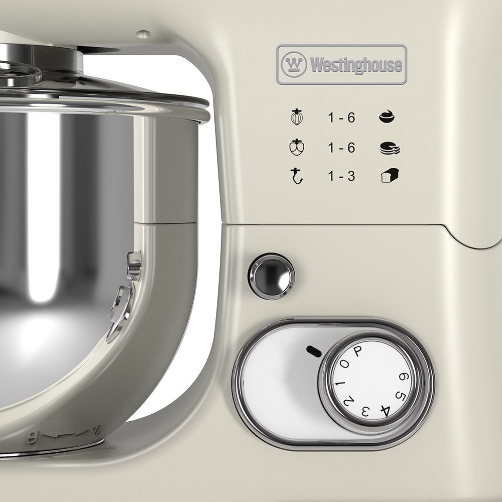 Batidora pedestal Retro crema 5L