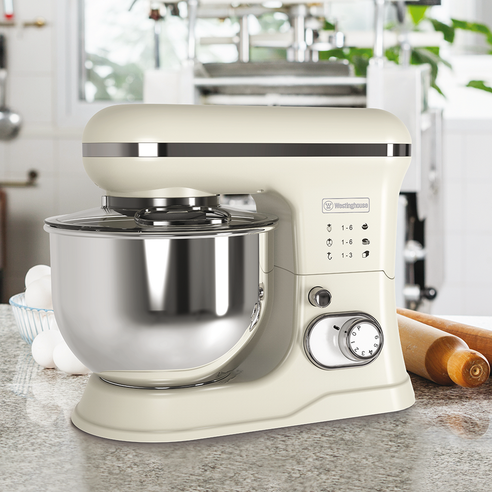 Batidora pedestal Retro crema 5L