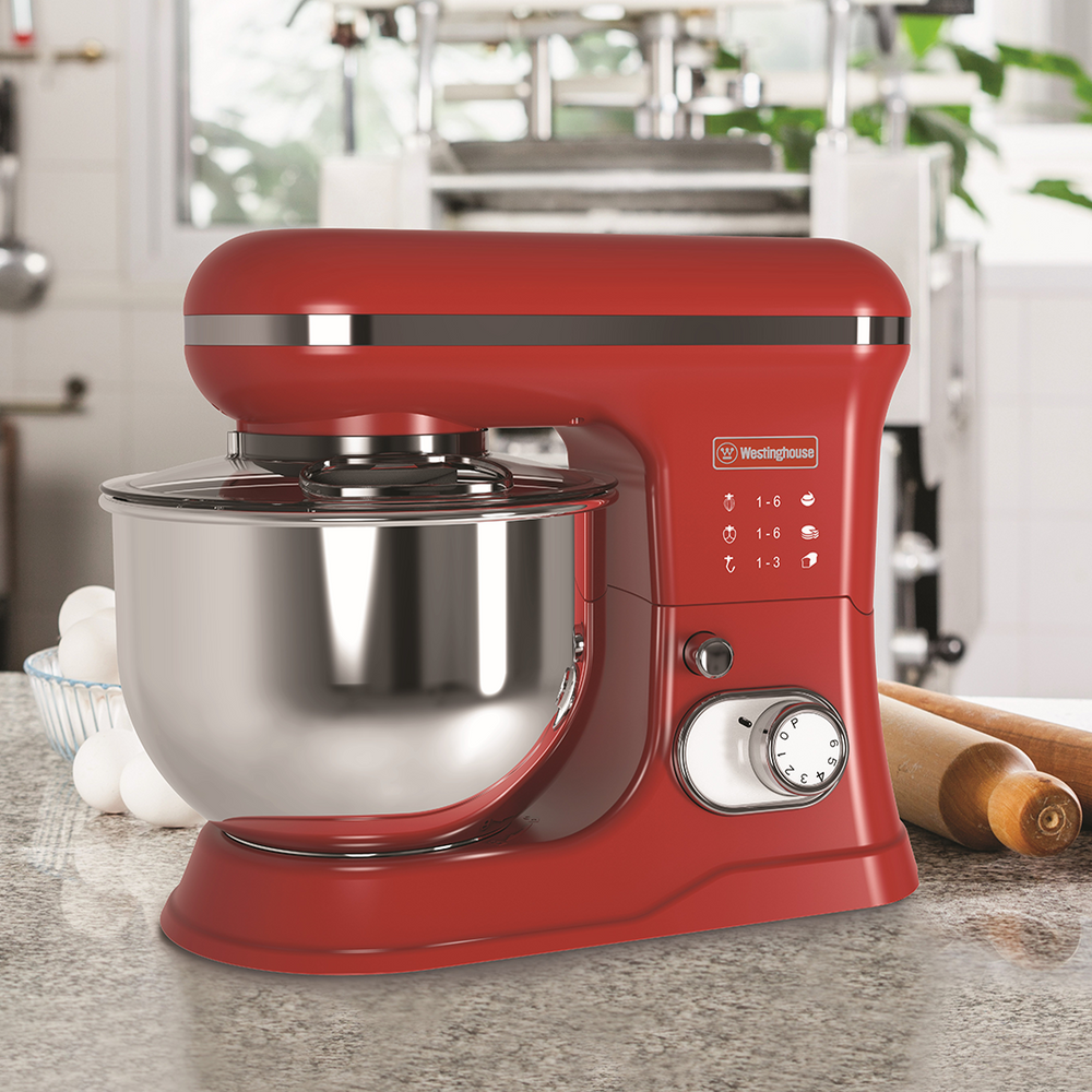 Batidora pedestal Retro roja 5 L