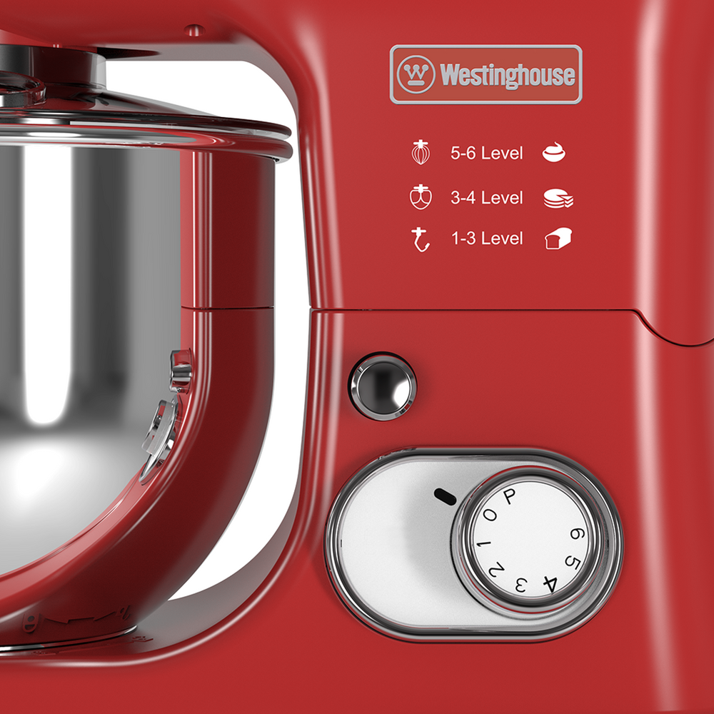 Batidora pedestal Retro roja 5L