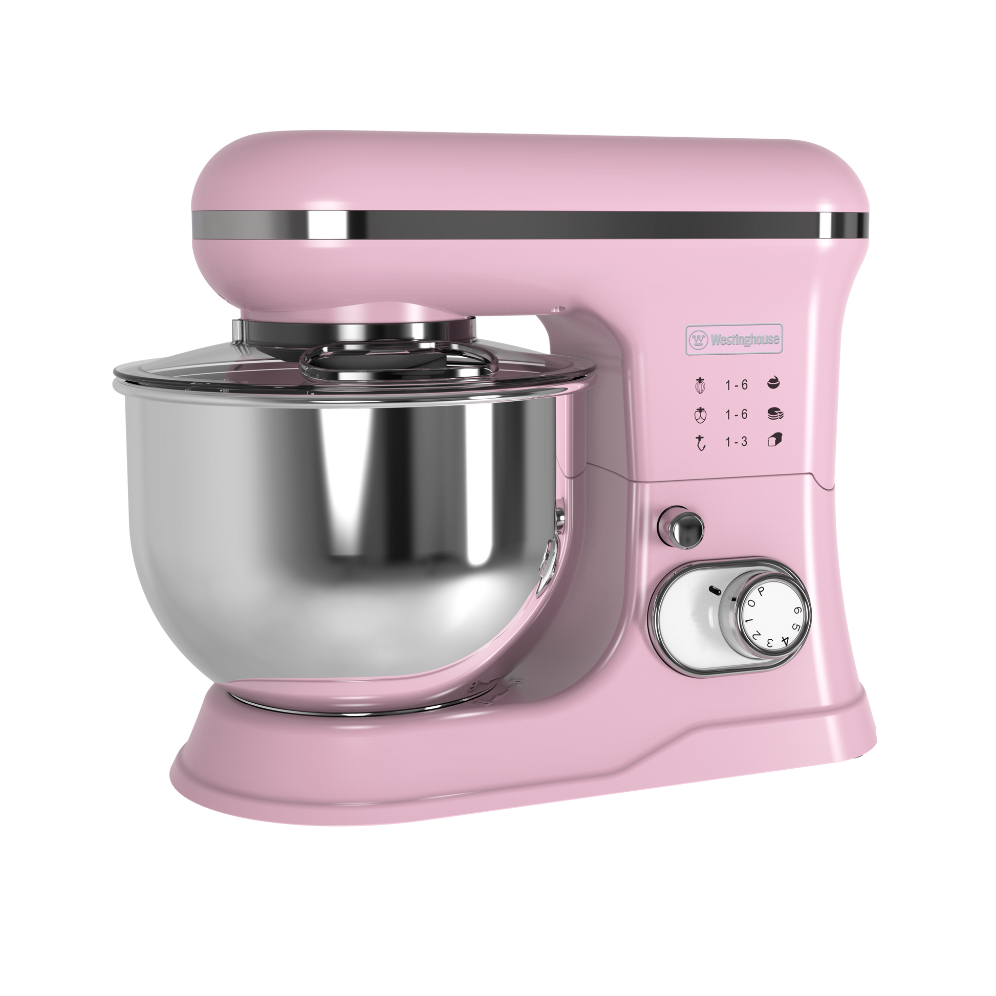 Batidora pedestal Retro rosada 5L