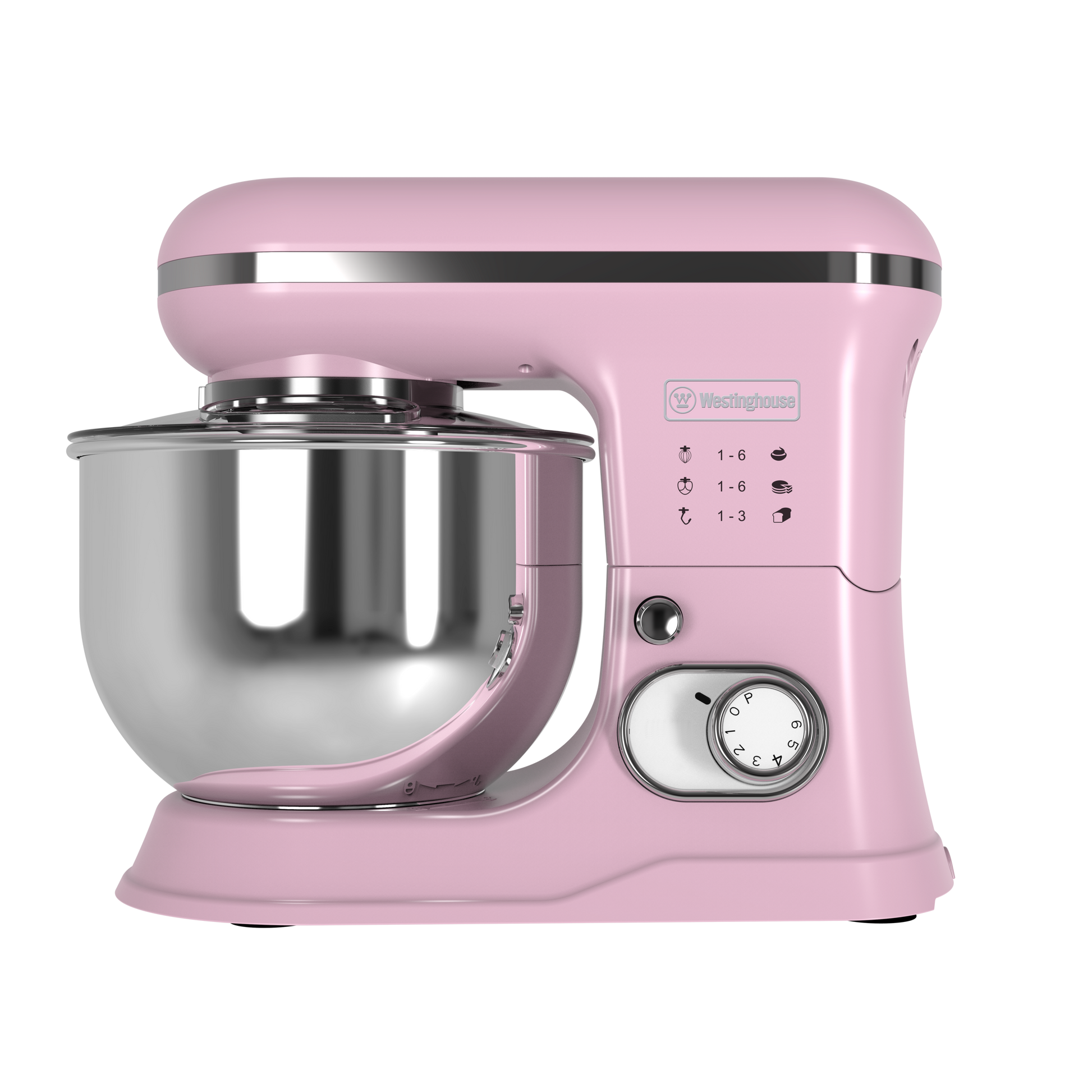 Batidora pedestal Retro rosada 5L