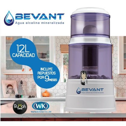 Bevant sistema purificador de agua 12 ltrs